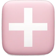 pastel pink first aid sticker