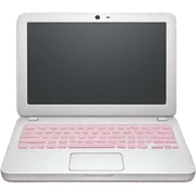 Light pink laptop sticker