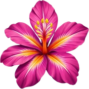 tropical flower sticker