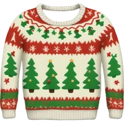 Christmas sweater sticker