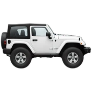 White jeep wrangler sticker