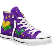 Mardi Gras Converse shoes sticker