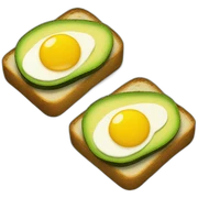 avocado toast sticker