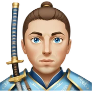 Elegant Samurai sticker