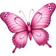 Pink butterfly  sticker
