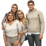 smiling girls during the holidays sticker