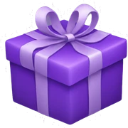 Gift purple sticker