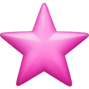 Pink star sticker