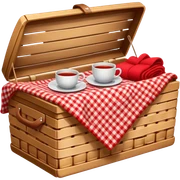 Cozy Picnic basket sticker