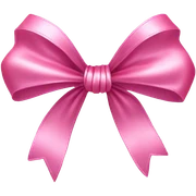 Pink bow sticker