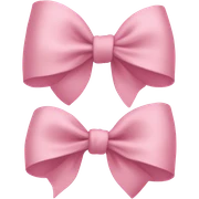 light pink bow on light pink bow sticker