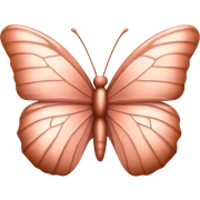 Rose gold butterfly sticker