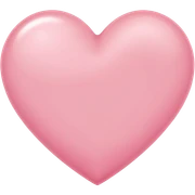 light pink heart sticker