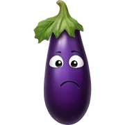 Eggplant sweating  sticker