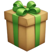 christmas present sticker