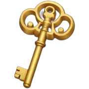 golden key sticker