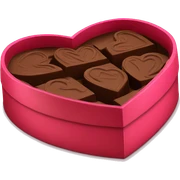 heart chocolate box sticker