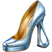 Jeff Koons style spam dress shoe sculpture  sticker