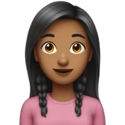 Teen girl sticker