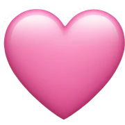 Pink heart sticker