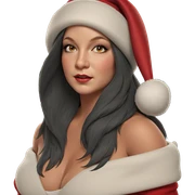 santa hat beauty portrait sticker