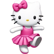 Hello kitty danse sticker