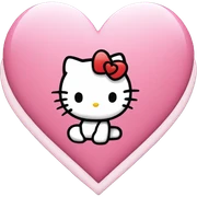 Hello kitty heart sticker