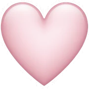 light pink heart sticker