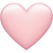 light pink heart sticker