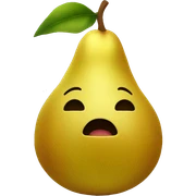 GOLDEN PEAR no face sticker