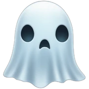Ghost face sticker