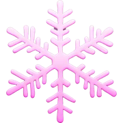 Pink snowflake sticker