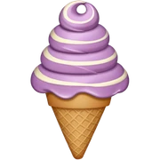 Mauve ice cream sticker