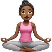 A blinde girl doing yoga with pink outfit sticker