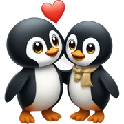 penguin romance sticker
