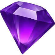 purple gemstone sticker