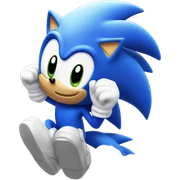 Sonic in heaven sticker