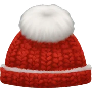 red winter hat sticker