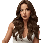 brown haired girl portrait sticker