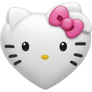 Hello kitty heart sticker