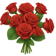 bouquet of red roses sticker