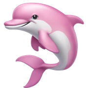 Pink dolphin  sticker