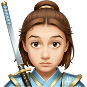 Elegant Samurai sticker