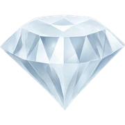 White diamond sticker