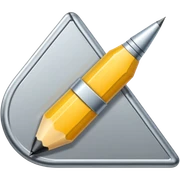 Un compás de dibujo lineal sticker
