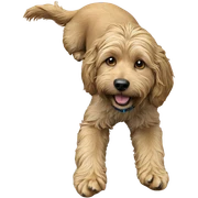 realistic dog portrait solo sticker