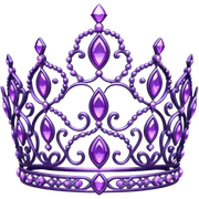 Purple tiara sticker