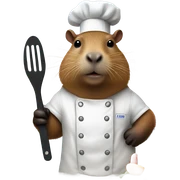 Capybara chef sticker