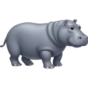 hippo sticker