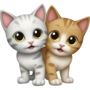 two kittens sticker